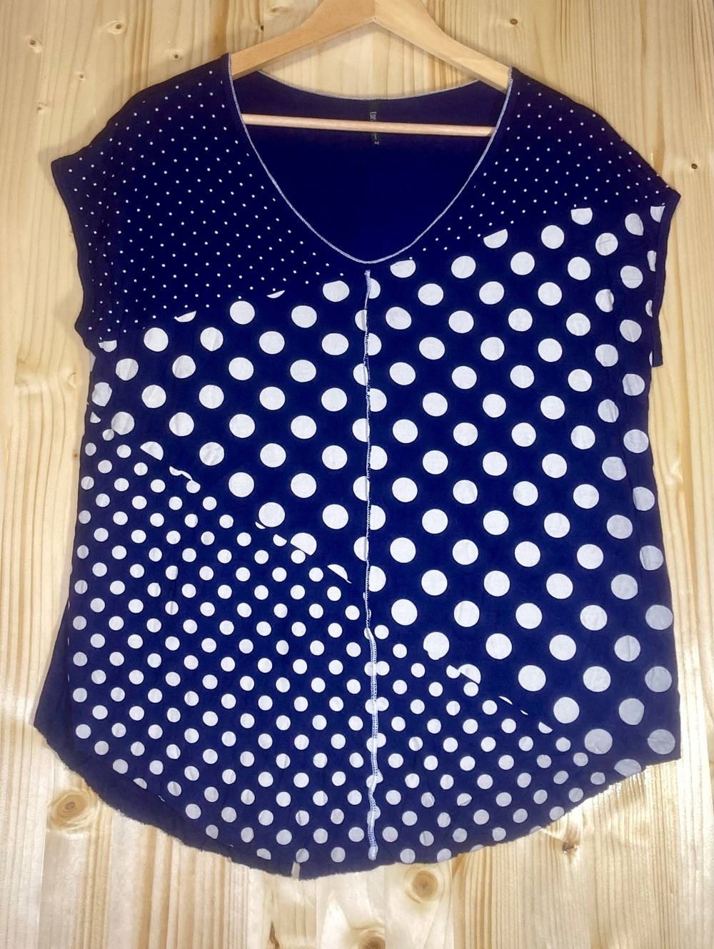 Edistik Los Angeles Polka Dot Blouse Size M